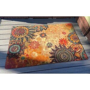 New Contemporary Retro Style Abstract Living Room Floor Carpets Non-Skid Indoor
